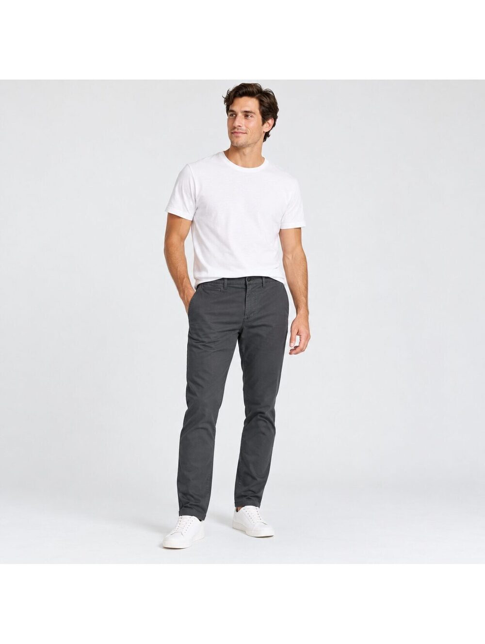 J.Crew 484 Slim Oxford Tech Pants Men's 28x32 Stretch Charcoal Gray